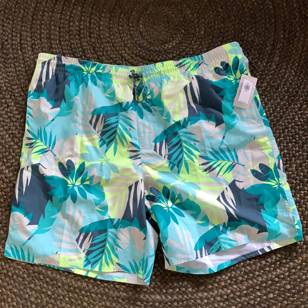 NWT Tropical Pattern Swim Trunks